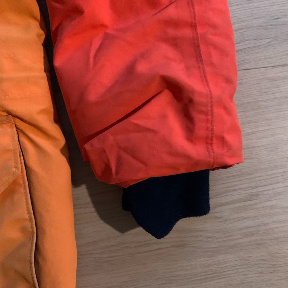 Lands’ End Kids Squall Parka L 10-12 Orange Waterproof Insulated Winter Coat - Picture 7 of 15